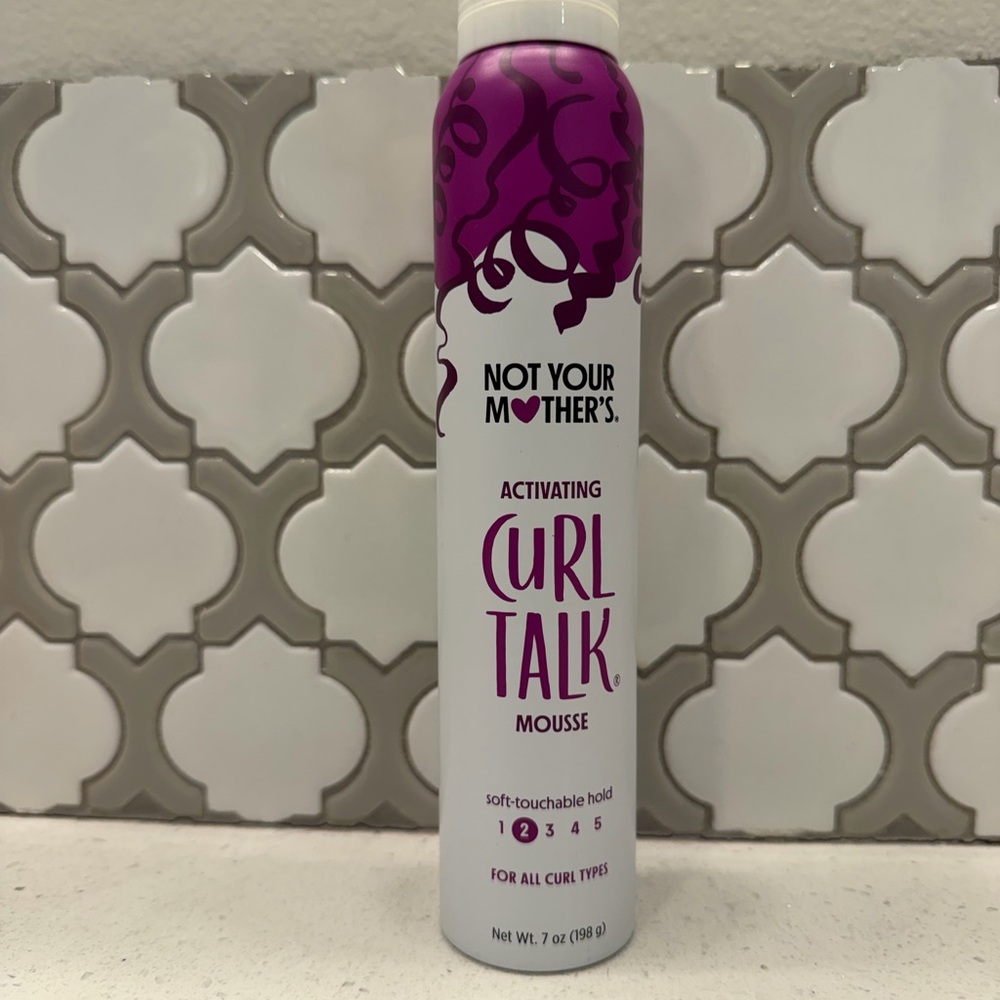 Curl Talk Activating Mousse - Purple and White